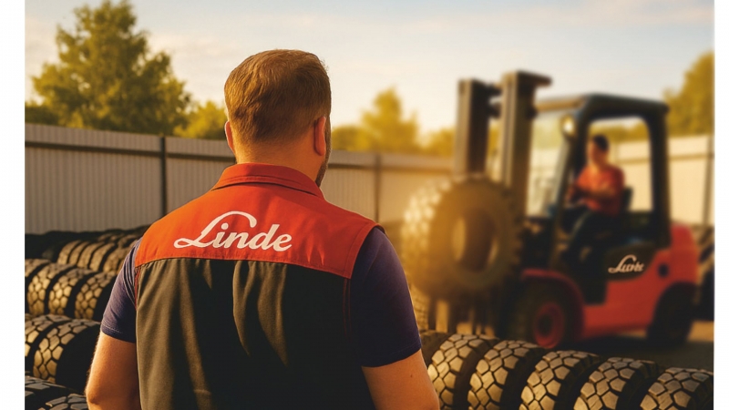 Цельнолитые шины для погрузчиков Linde в наличии на складе в Беларуси